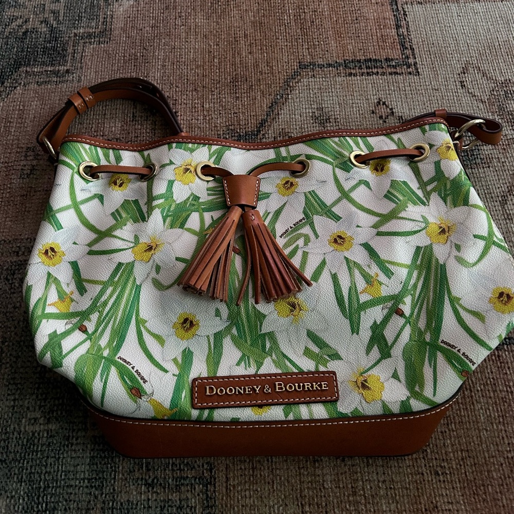 Dooney & Bourke Botanical Daffodil Bucket Bag